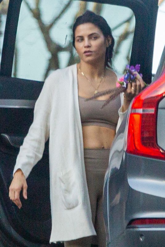 JENNA DEWAN Leaves a Gym in Los Angeles 01/20/2021