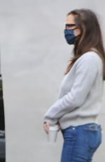 JENNIFER GARNER in Ugg Slip-Ons Out in Brentwood 01/28/2021