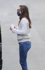 JENNIFER GARNER in Ugg Slip-Ons Out in Brentwood 01/28/2021