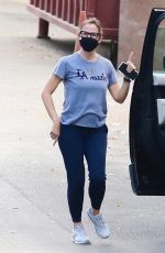 JENNIFER GARNER Out Dancing on the Street in Brentwood 01/22/2021