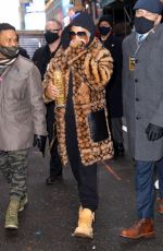 JENNIFER LOPEZ Arrives for Her New Years Eve Performance Rehersal at Times Square 12/31/2020