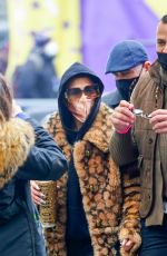 JENNIFER LOPEZ Arrives for Her New Years Eve Performance Rehersal at Times Square 12/31/2020