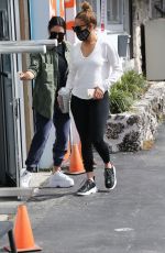 JENNIFER LOPEZ Heading to a Gym in Miami 01/21/2021