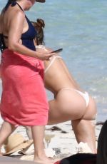 JENNIFER LOPEZ in a White Bikini at a Beach in Turks and Caicos 01/11/2021