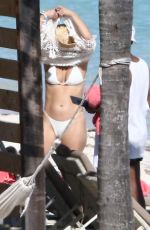 JENNIFER LOPEZ in a White Bikini at a Beach in Turks and Caicos 01/11/2021