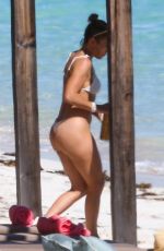 JENNIFER LOPEZ in a White Bikini at a Beach in Turks and Caicos 01/11/2021