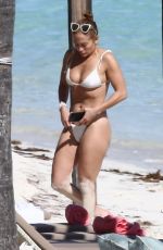 JENNIFER LOPEZ in a White Bikini at a Beach in Turks and Caicos 01/11/2021