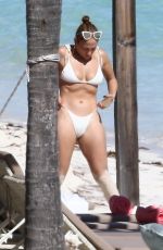 JENNIFER LOPEZ in a White Bikini at a Beach in Turks and Caicos 01/11/2021