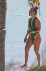JENNIFER LOPEZ in Swimsuit at a Beach in Turks and Caicos 01/08/2021