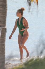 JENNIFER LOPEZ in Swimsuit at a Beach in Turks and Caicos 01/08/2021