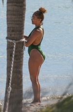JENNIFER LOPEZ in Swimsuit at a Beach in Turks and Caicos 01/08/2021