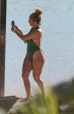 JENNIFER LOPEZ in Swimsuit at a Beach in Turks and Caicos 01/08/2021