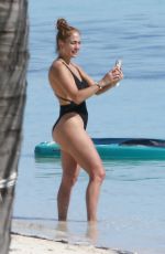 JENNIFER LOPEZ in Swimsuit Paddle-boarding in Turks and Caicos 01/06/2021