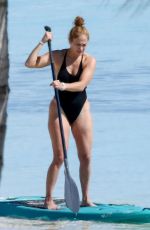 JENNIFER LOPEZ in Swimsuit Paddle-boarding in Turks and Caicos 01/06/2021