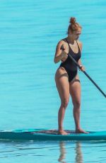JENNIFER LOPEZ in Swimsuit Paddle-boarding in Turks and Caicos 01/06/2021