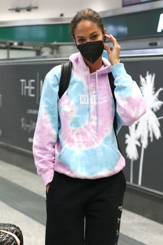JOAN SMALLS Arrives at Airport in Milan 01/20/2021
