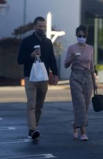 JORDANA BREWSTER and Mason Morfit at Farmshop in Los Angeles 01/27/2021