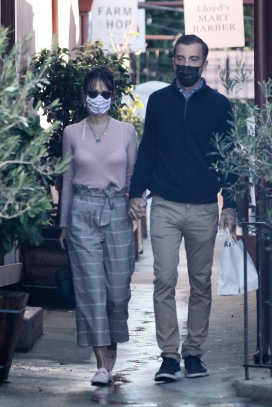 JORDANA BREWSTER and Mason Morfit at Farmshop in Los Angeles 01/27/2021