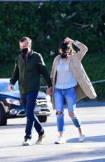 JORDANA BREWSTER and Mason Morfit Out for Coffee in Brentwood 01/21/2021