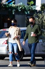 JORDANA BREWSTER and Mason Morfit Out for Coffee in Brentwood 01/21/2021
