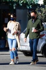 JORDANA BREWSTER and Mason Morfit Out for Coffee in Brentwood 01/21/2021