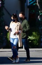 JORDANA BREWSTER and Mason Morfit Out for Coffee in Brentwood 01/21/2021