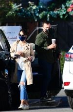 JORDANA BREWSTER and Mason Morfit Out for Coffee in Brentwood 01/21/2021