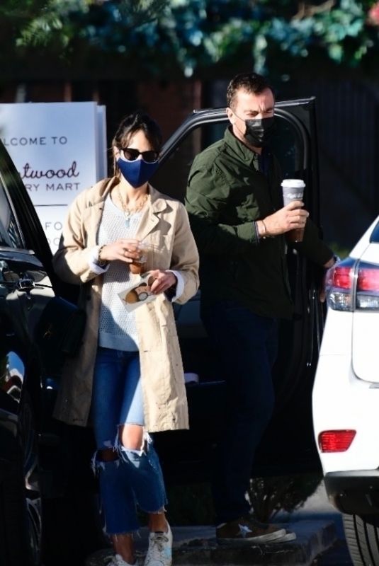 JORDANA BREWSTER and Mason Morfit Out for Coffee in Brentwood 01/21/2021