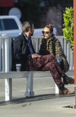 JORDANA BREWSTER and Mason Morfit Out Kissing in Brentwood 01/06/2021