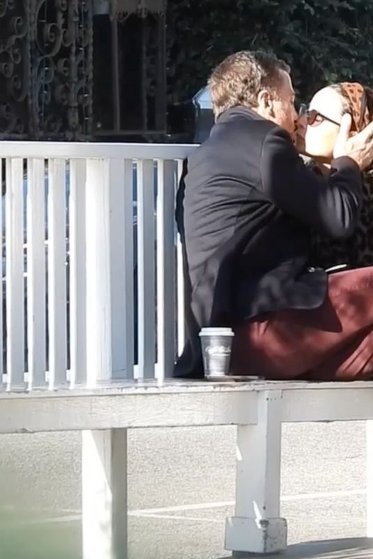 JORDANA BREWSTER and Mason Morfit Out Kissing in Brentwood 01/06/2021