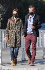 JORDANA BREWSTER and Mason Morfit Out Kissing in Brentwood 01/06/2021