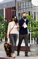 JORDANA BREWSTER and Mason Morfit Out with Their Dog in Brentwood 01/07/2021