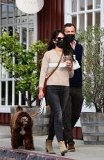 JORDANA BREWSTER and Mason Morfit Out with Their Dog in Brentwood 01/07/2021