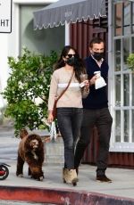 JORDANA BREWSTER and Mason Morfit Out with Their Dog in Brentwood 01/07/2021