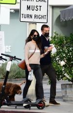 JORDANA BREWSTER and Mason Morfit Out with Their Dog in Brentwood 01/07/2021