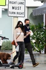 JORDANA BREWSTER and Mason Morfit Out with Their Dog in Brentwood 01/07/2021