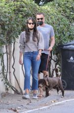 JORDANA BREWSTER and Mason Morfit Out with Their Dog in Brentwood 01/19/2021