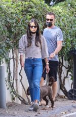 JORDANA BREWSTER and Mason Morfit Out with Their Dog in Brentwood 01/19/2021