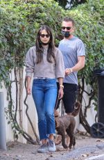 JORDANA BREWSTER and Mason Morfit Out with Their Dog in Brentwood 01/19/2021