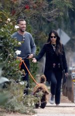 JORDANA BREWSTER and Mason Morfit Out with Their Dog in Los Angeles 01/05/2021