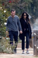 JORDANA BREWSTER and Mason Morfit Out with Their Dog in Los Angeles 01/05/2021