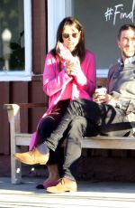 JORDANA BREWSTER in a Pink Coat Out in Los Angeles 01/19/2021