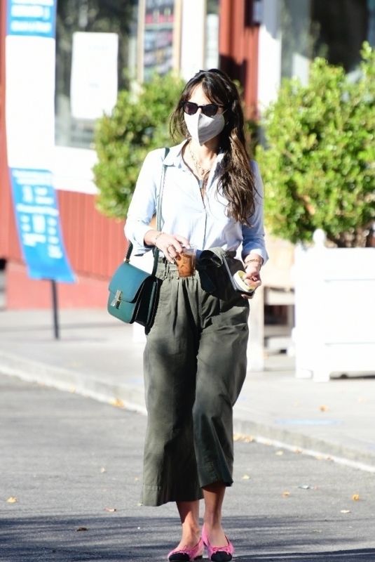JORDANA BREWSTER on a Coffee Run in Brentwood 01/15/2021
