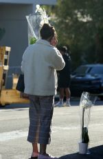 JORDANA BREWSTER Out Buying Orchids for New Year