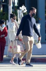JORDANA BREWSTER Out Buying Orchids for New Year