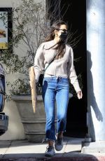 JORDANA BREWSTER Out for a Baguette and Coffee at Kreation Organic in Santa Monica 01/19/2021