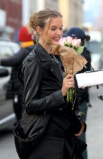 JOSEPHINE SKRIVER on the Set of Maybelline Commercial in Brooklyn 01/16/2021