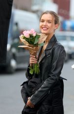 JOSEPHINE SKRIVER on the Set of Maybelline Commercial in Brooklyn 01/16/2021