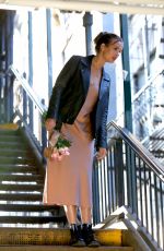 JOSEPHINE SKRIVER on the Set of Maybelline Commercial in Brooklyn 01/16/2021