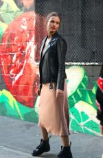 JOSEPHINE SKRIVER on the Set of Maybelline Commercial in Brooklyn 01/16/2021